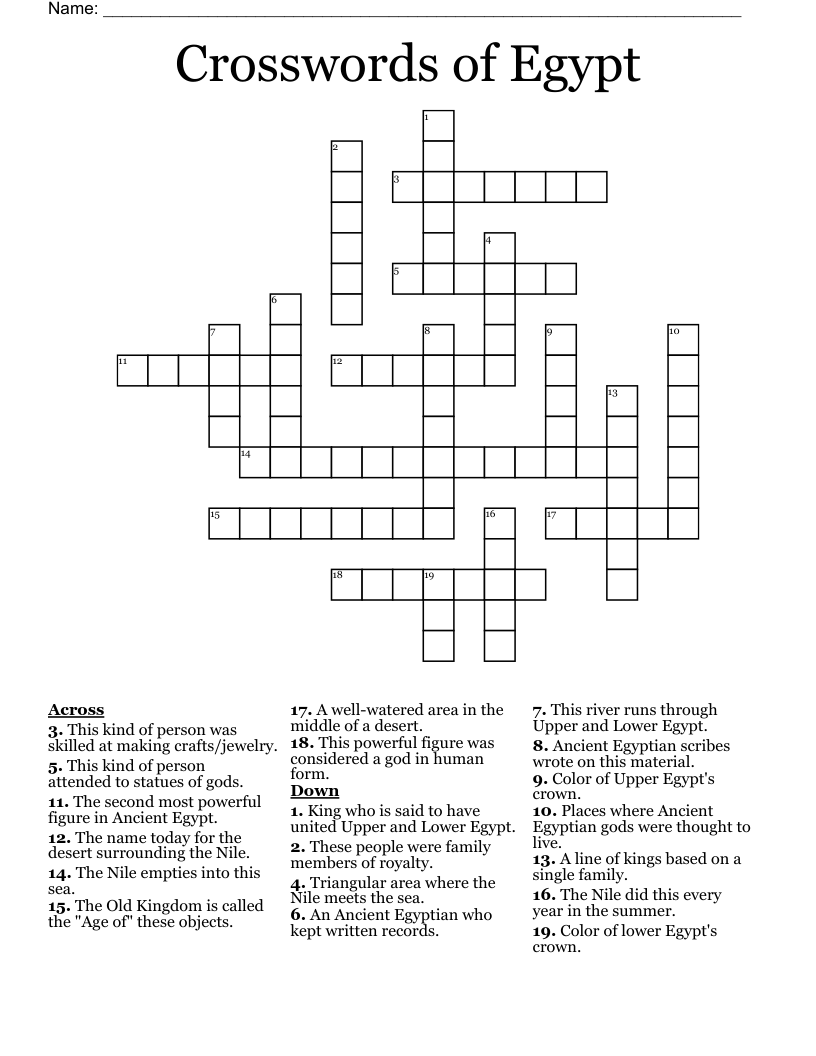 Crosswords of Egypt