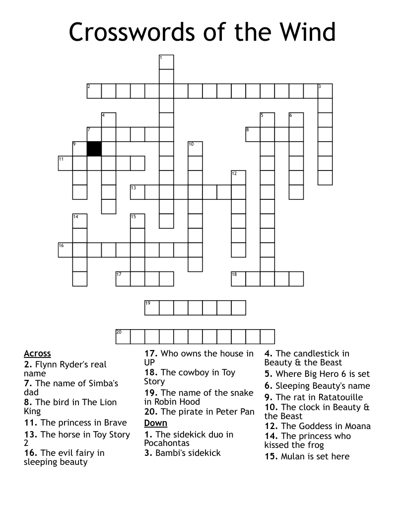 Crosswords of the Wind