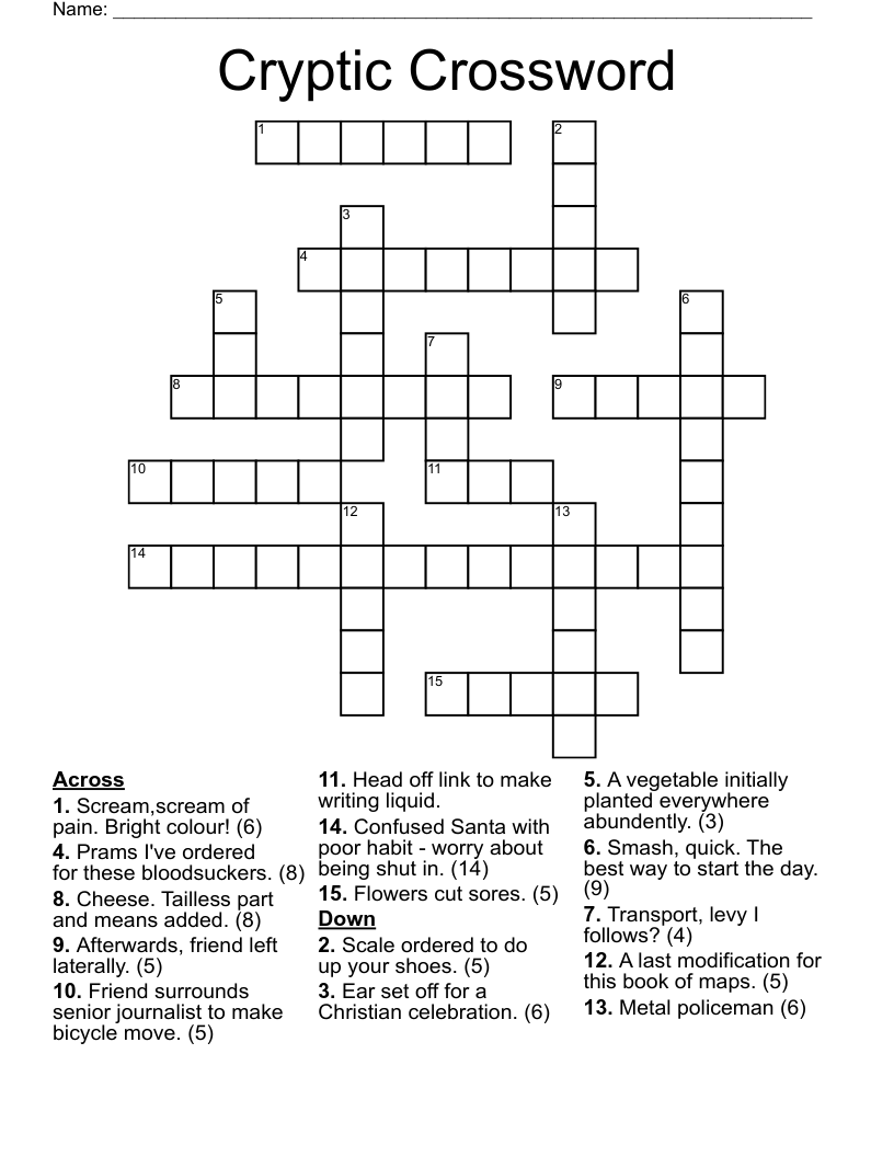 Cryptic Crossword
