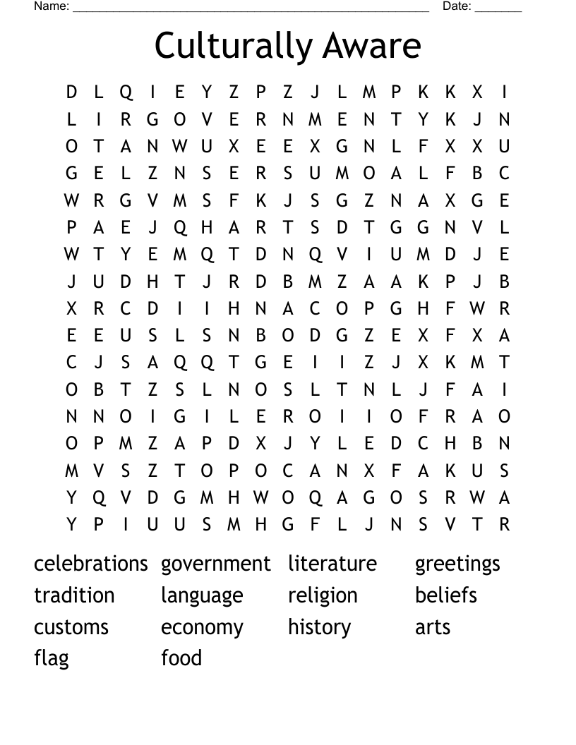 Culturally Aware Word Search