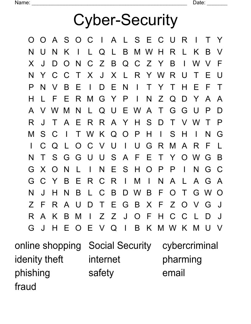 Cyber-Security Word Search