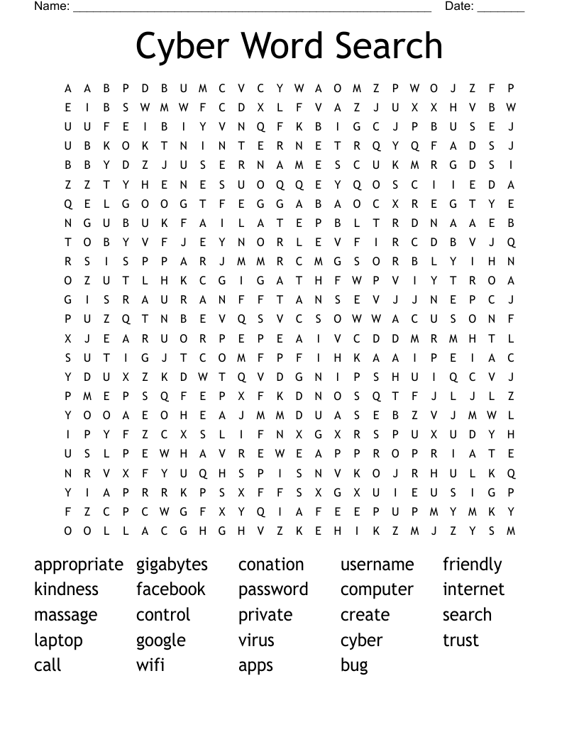 Cyber Word Search