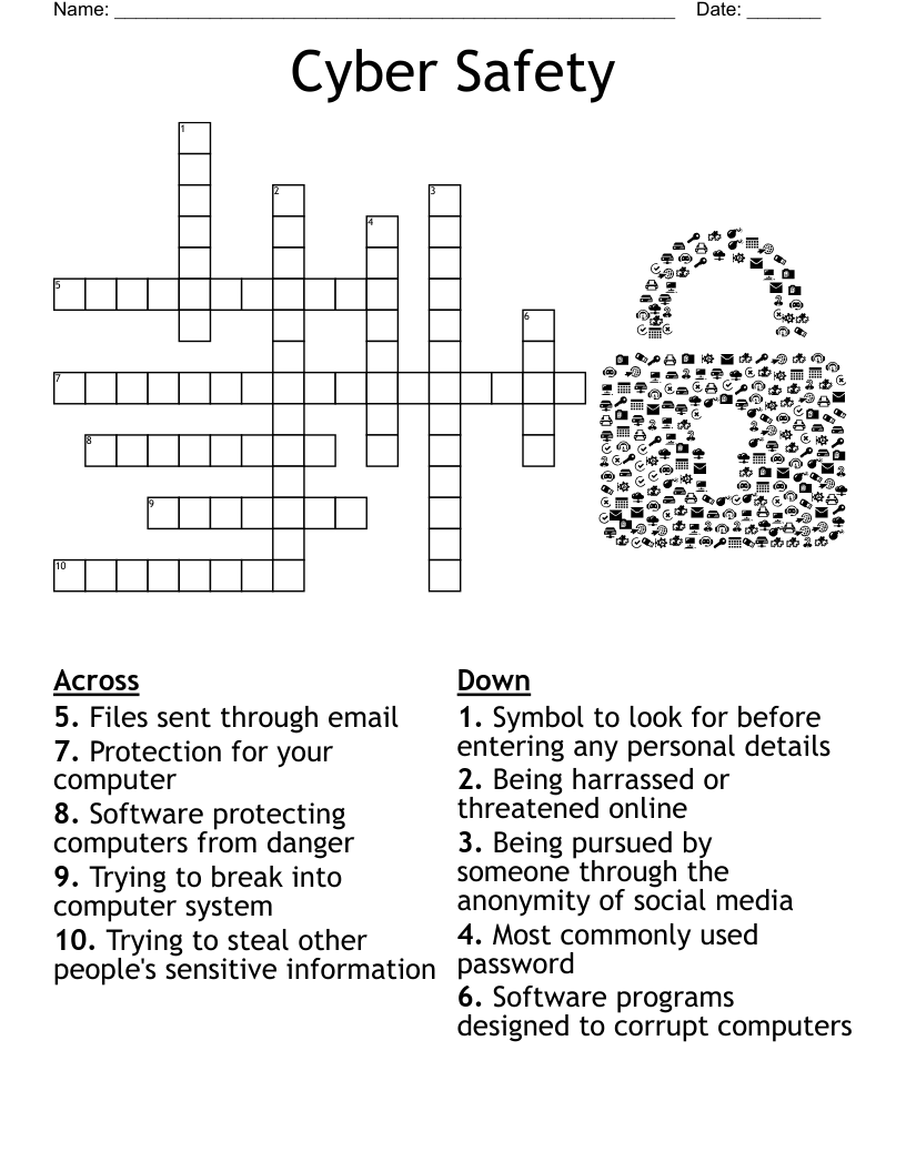 Cyber Safety Crossword