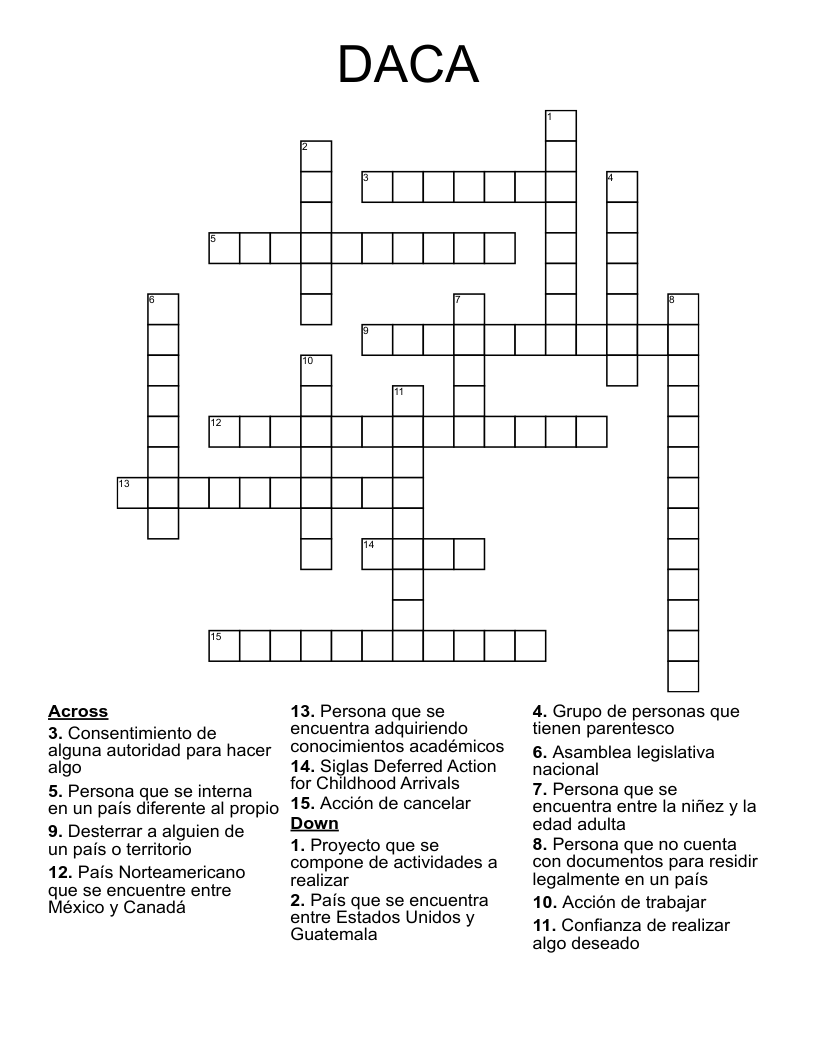 DACA Crossword