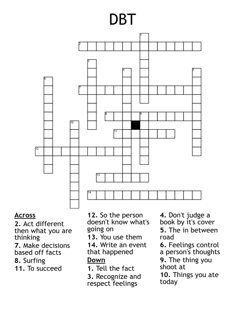 DBT Crossword