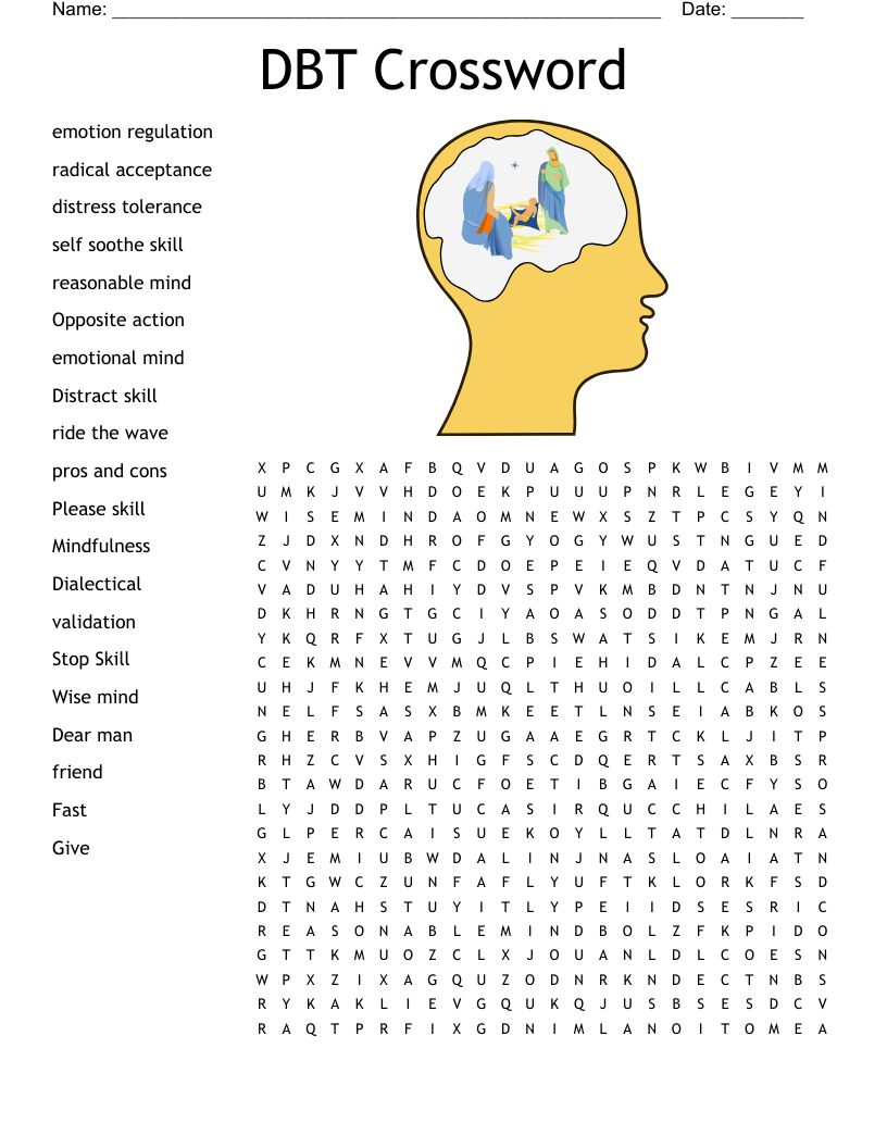 DBT Crossword Word Search
