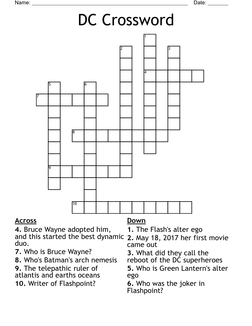 DC Crossword