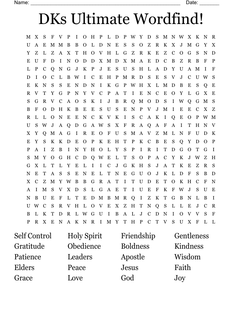 DKs Ultimate Wordfind! Word Search