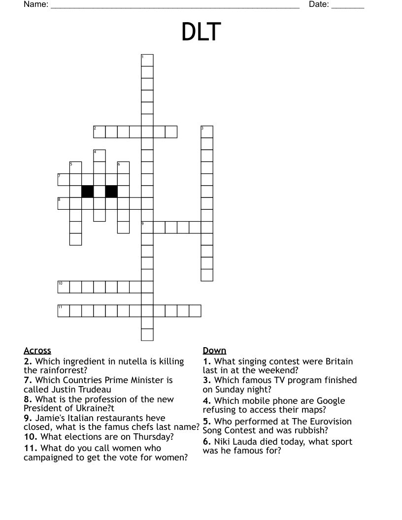 DLT Crossword
