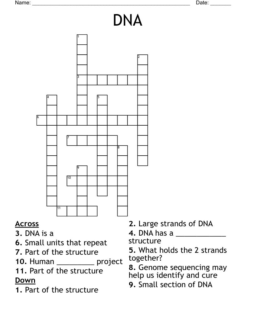DNA Crossword