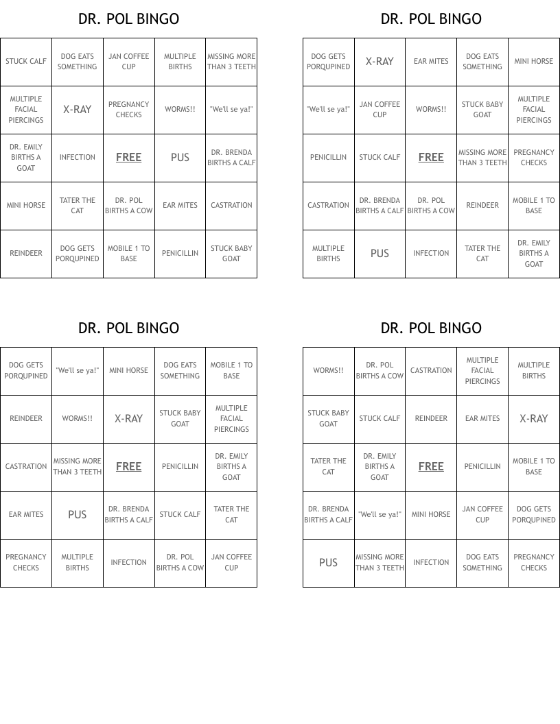 DR. POL BINGO