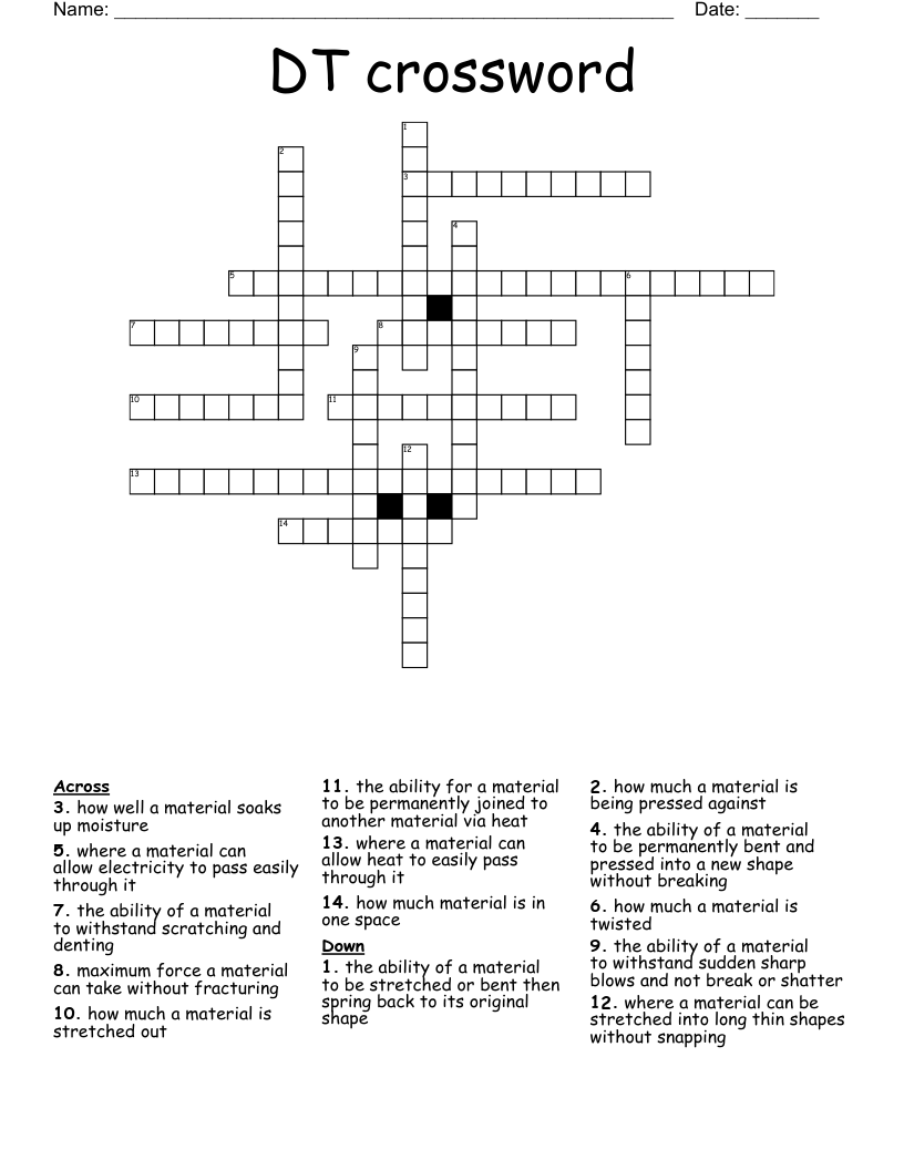 DT crossword
