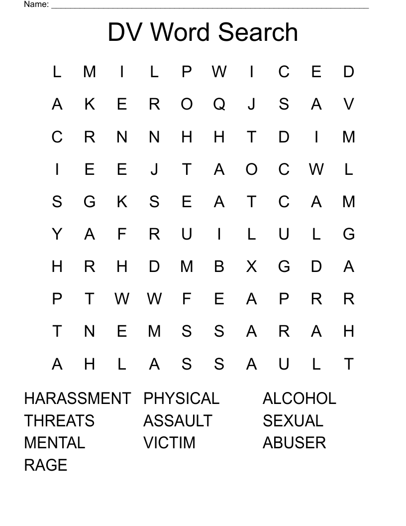DV Word Search