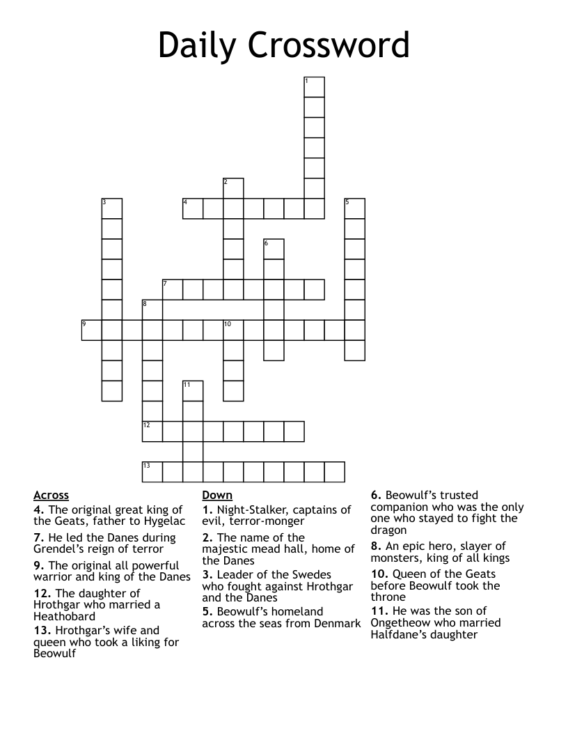 Daily Crossword