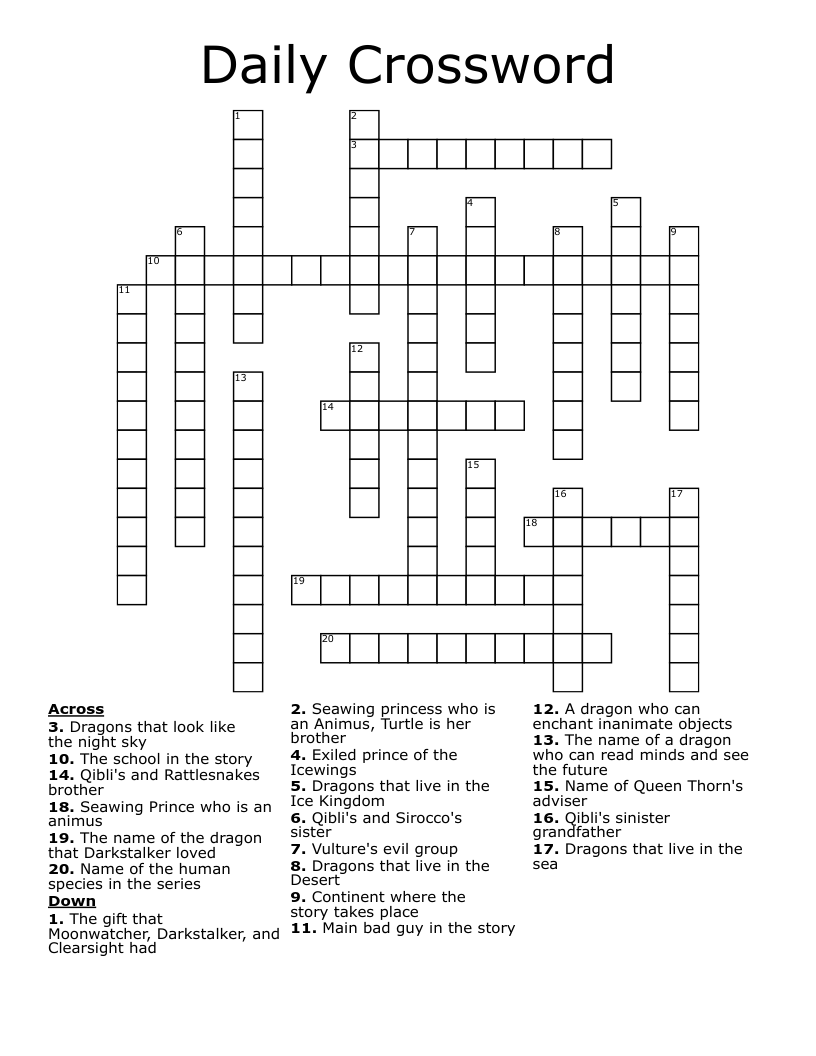 Daily Crossword