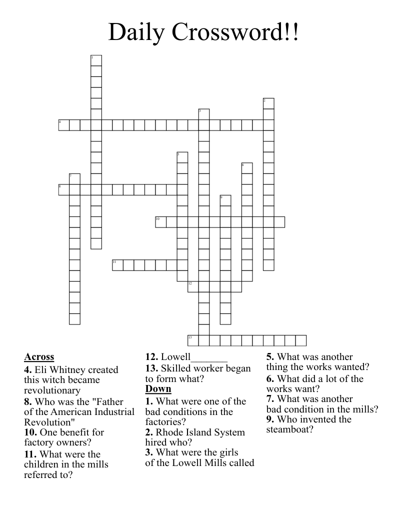 Daily Crossword!!