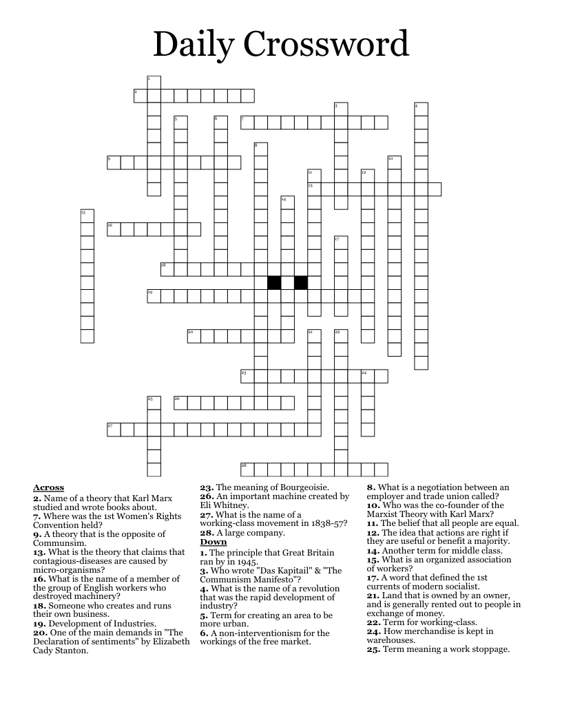 Daily Crossword