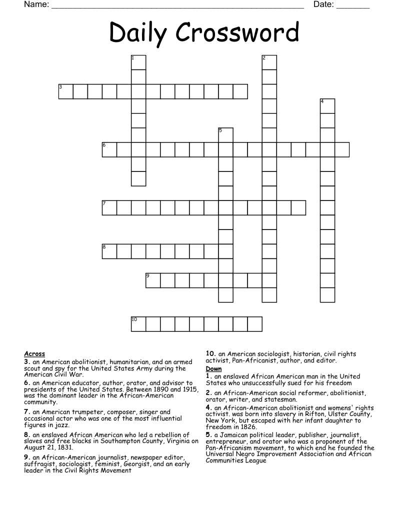 Daily Crossword 