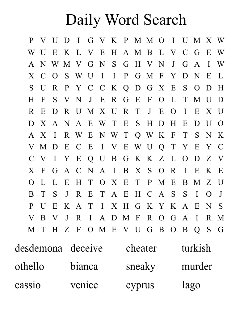 Daily Word Search