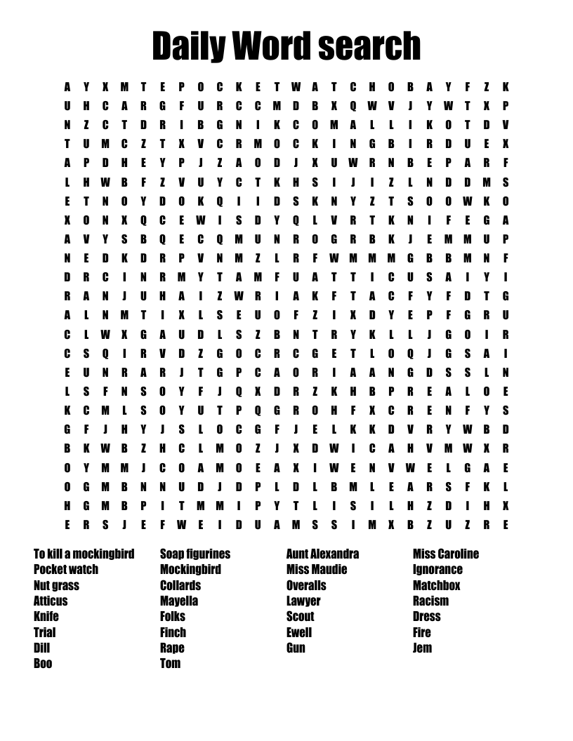 Daily Word search