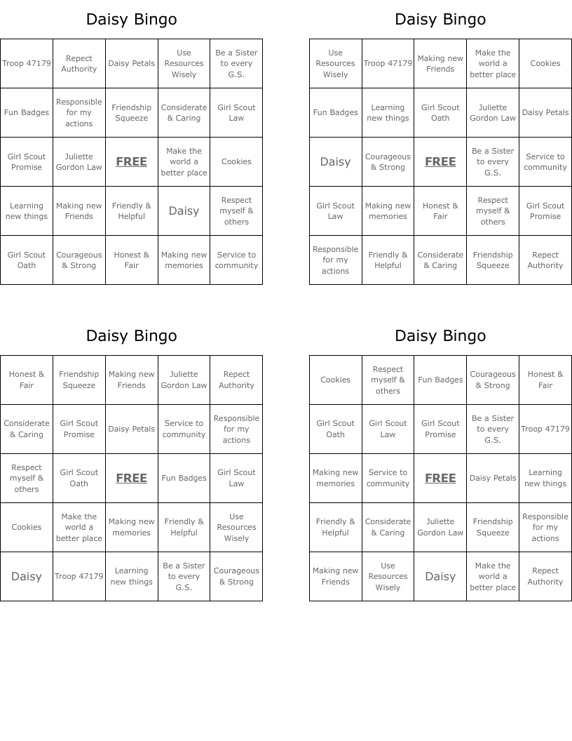 Daisy Bingo