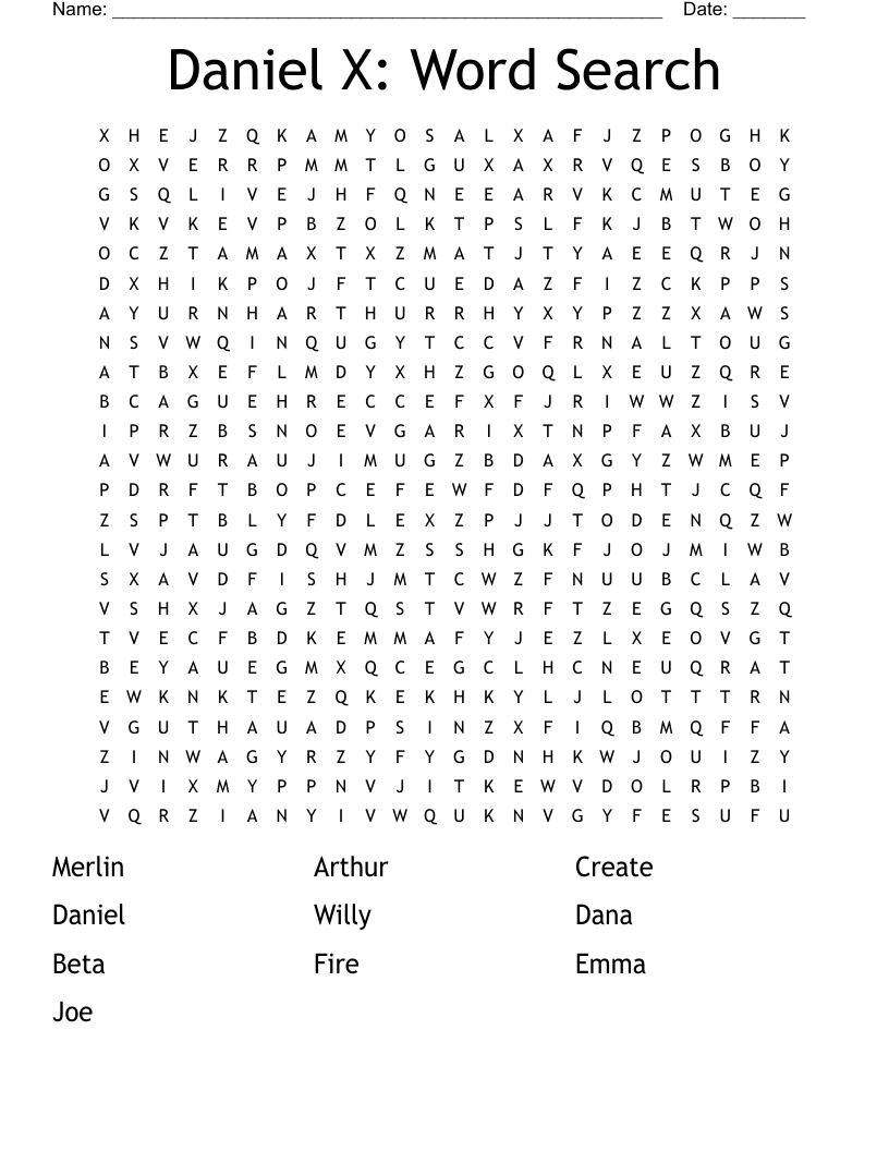 Daniel X: Word Search