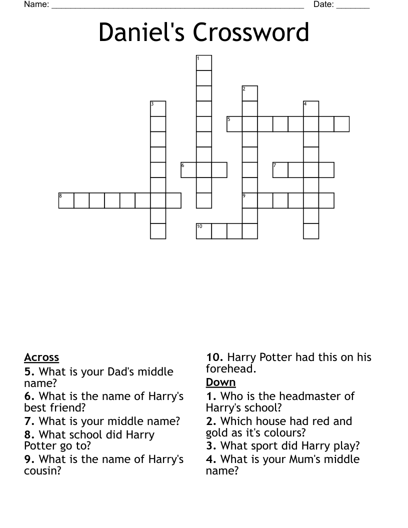 Daniel's Crossword
