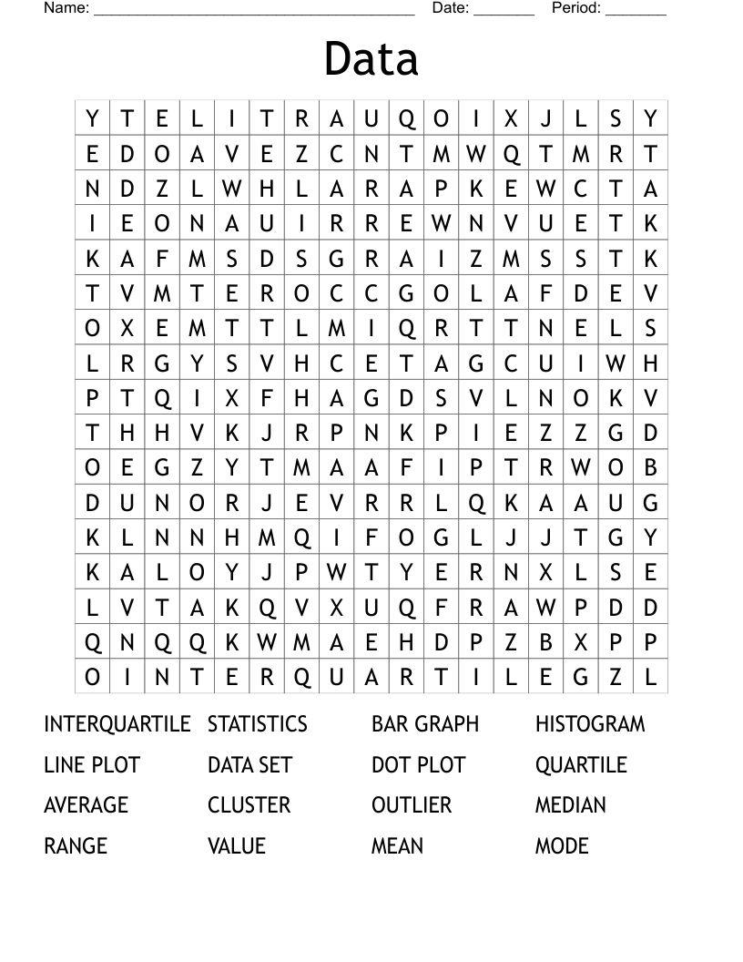 Data  Word Search