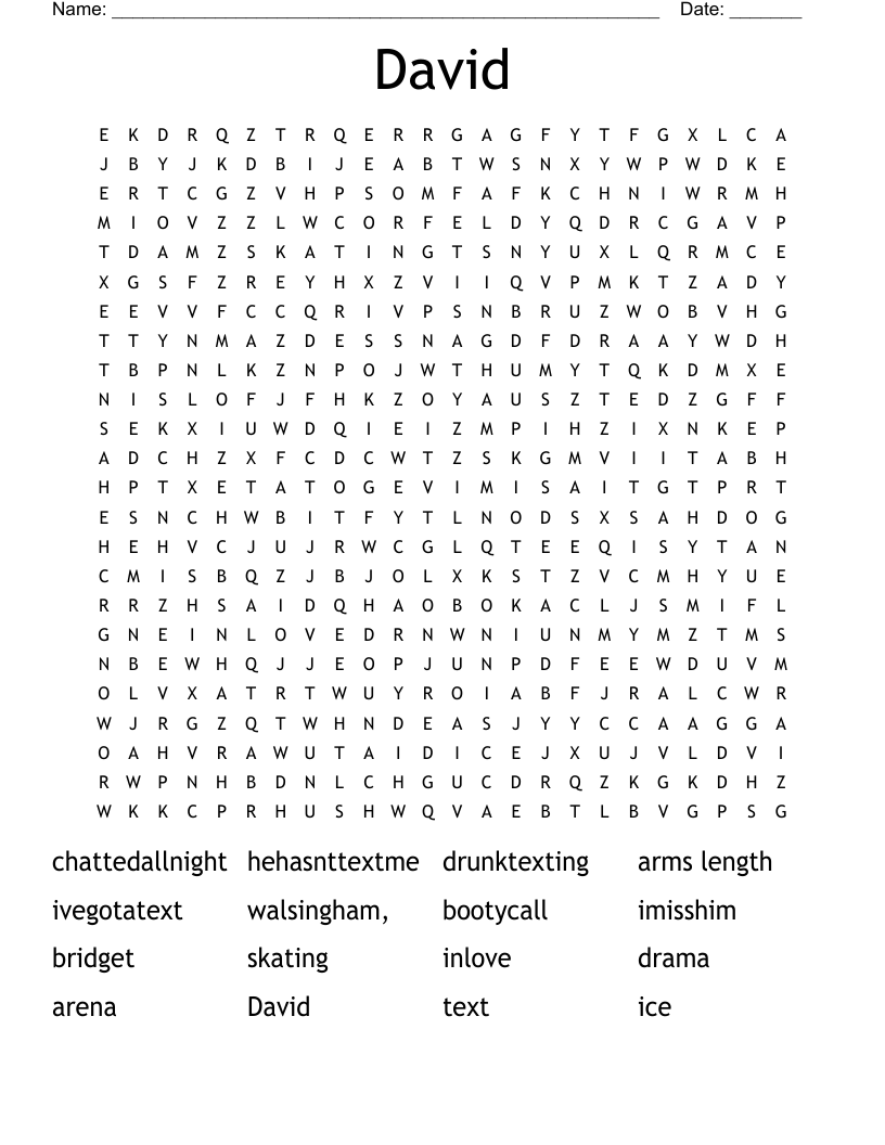 David Word Search