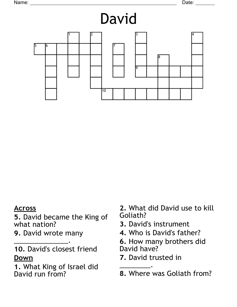 David Crossword