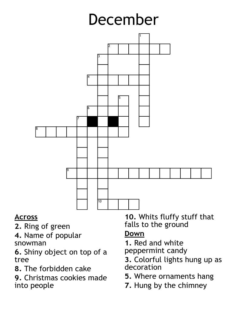 December Crossword