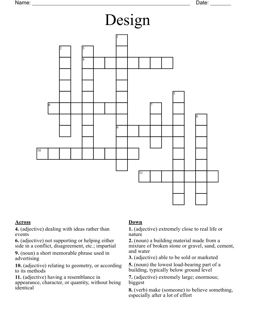 Design Crossword