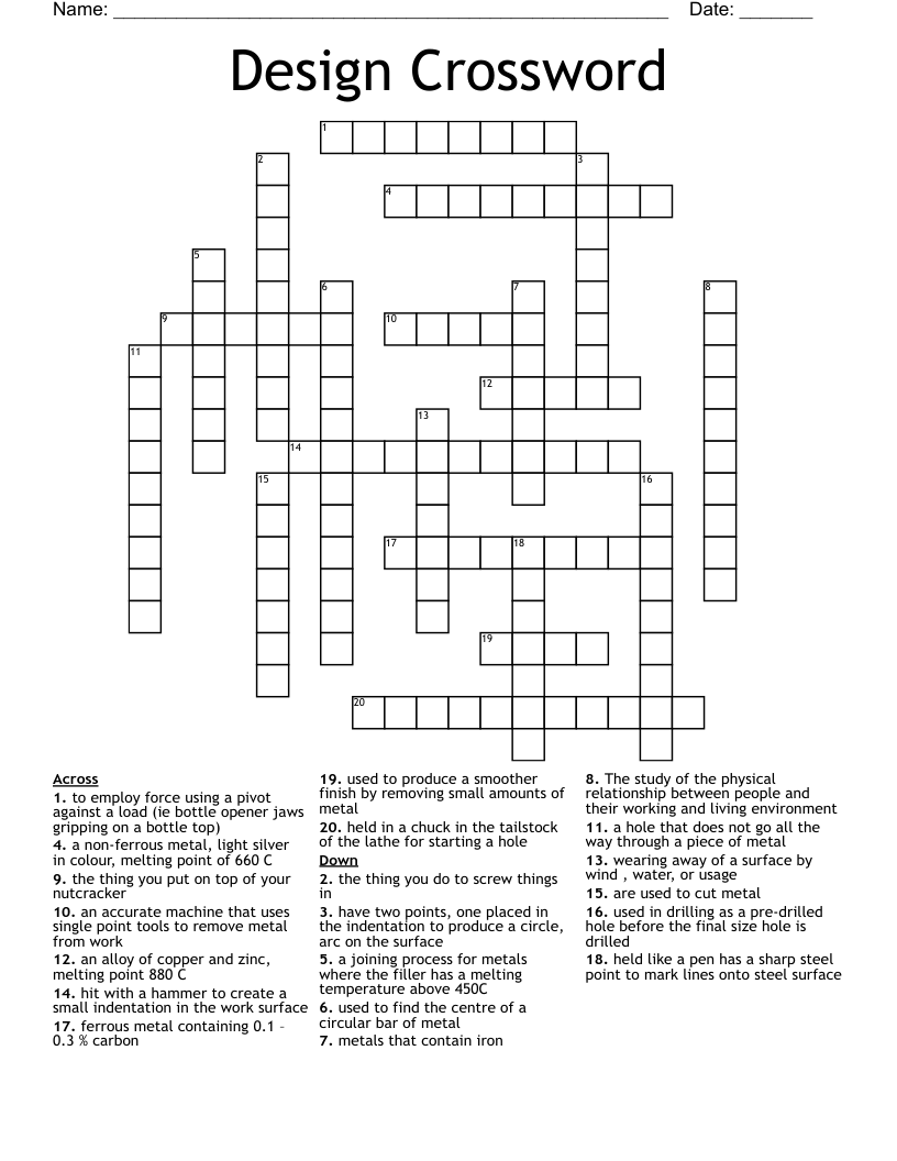 Design Crossword