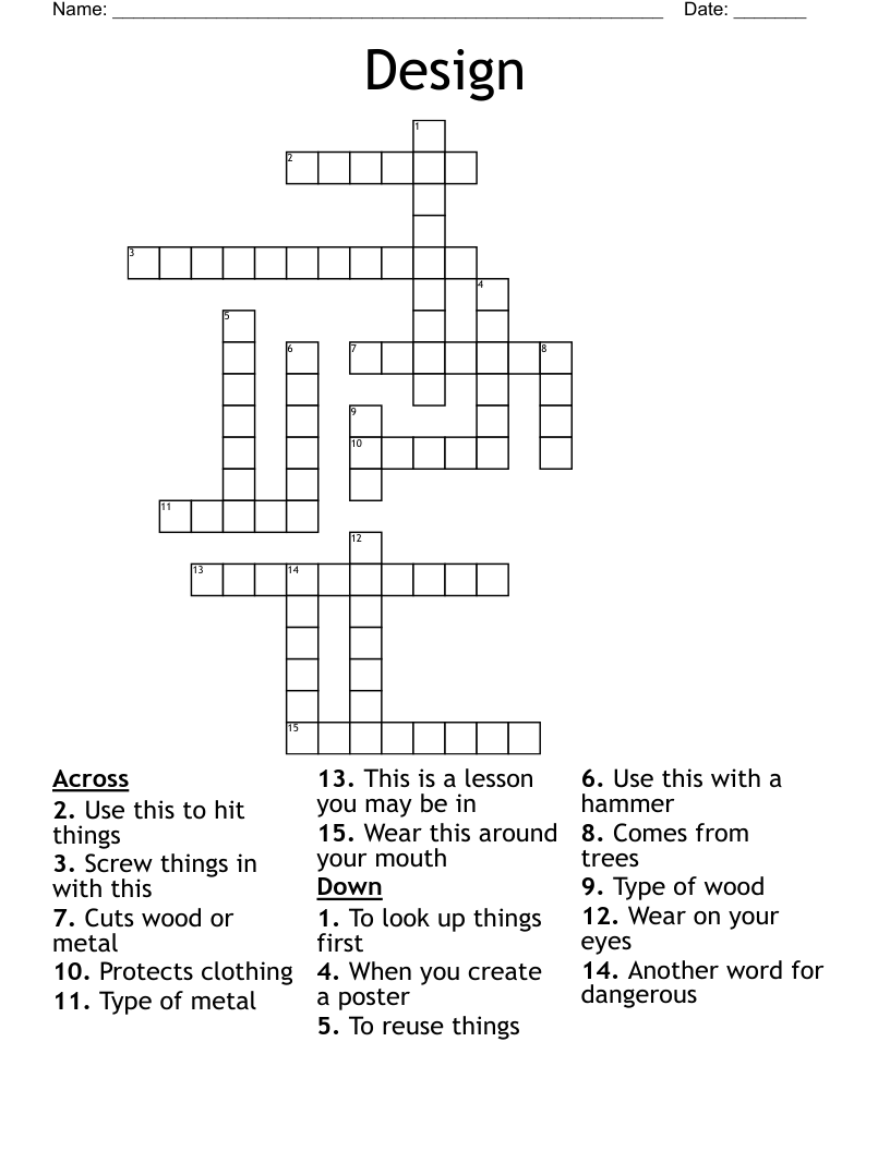 Design  Crossword