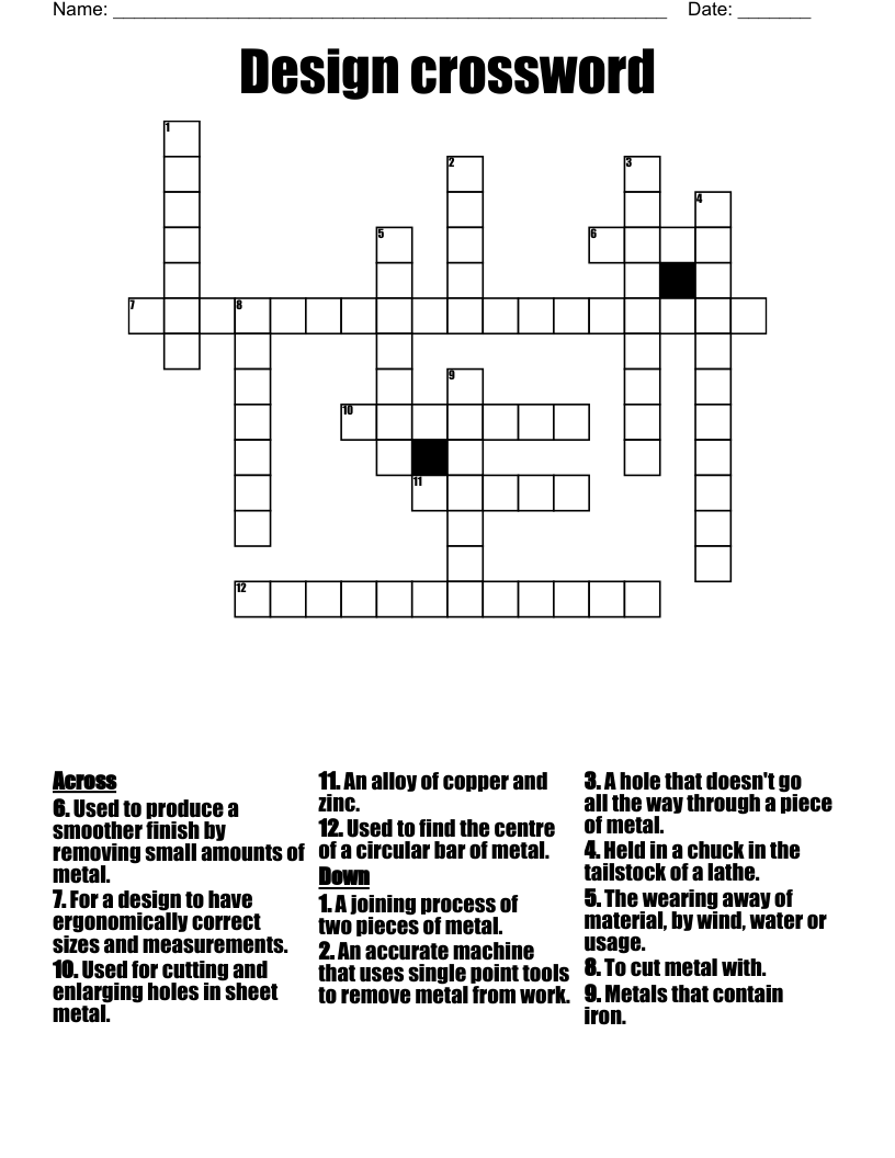 Design crossword