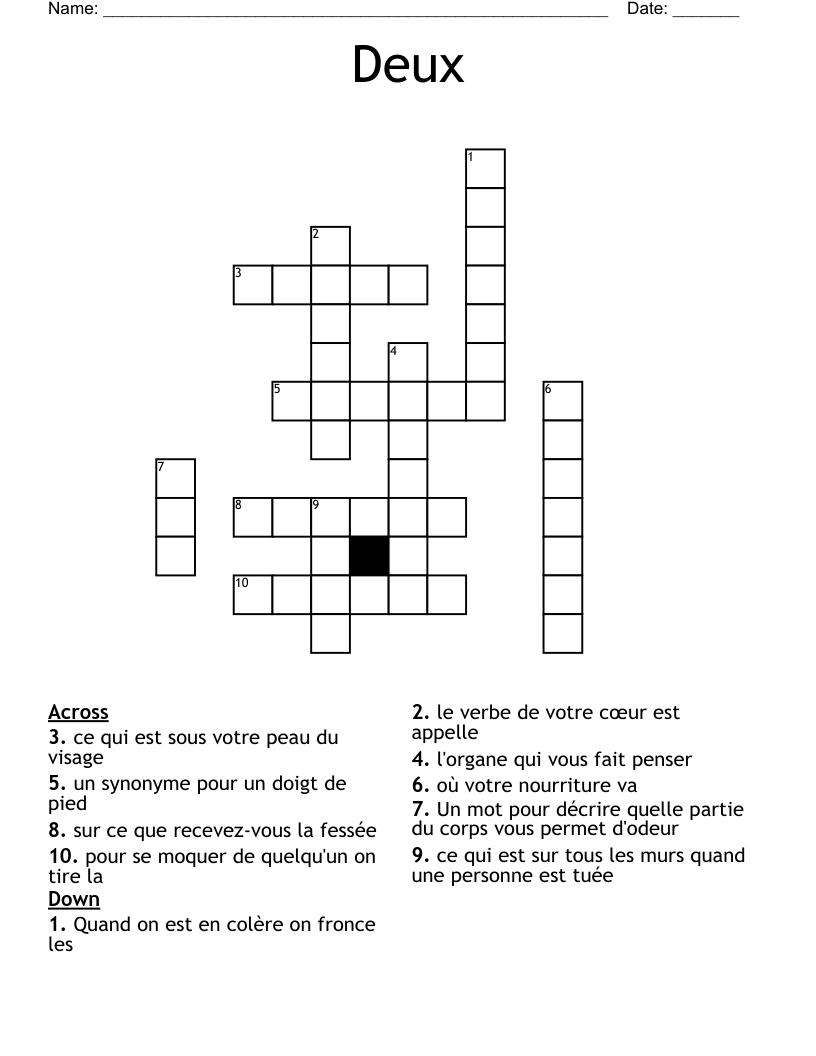 Deux Crossword