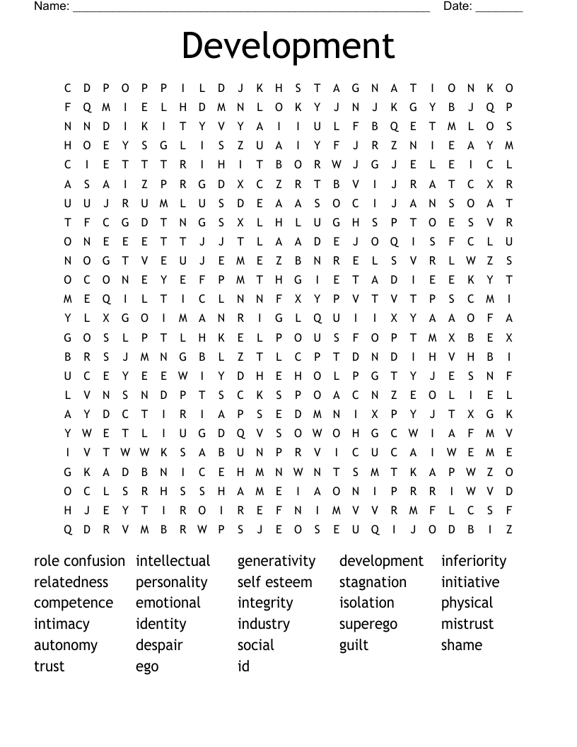 Development Word Search