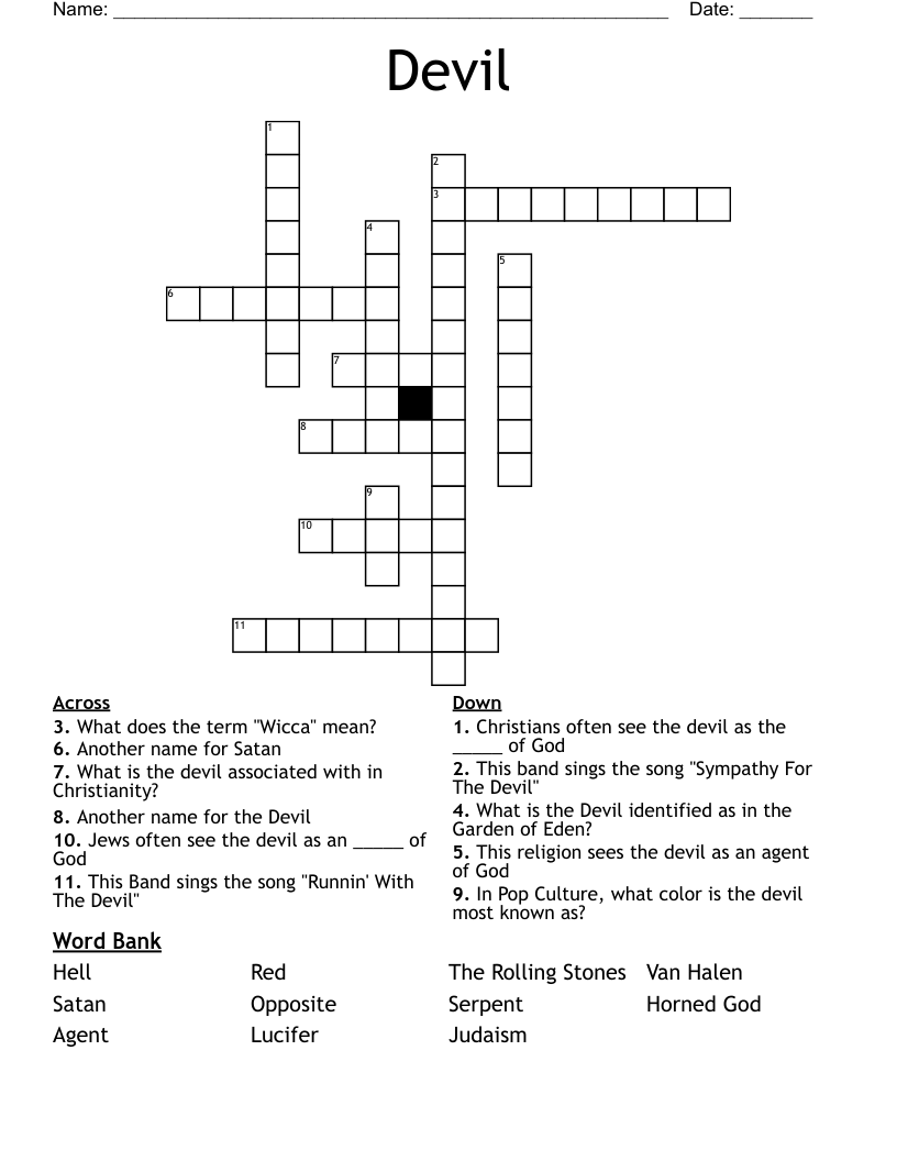 Devil Crossword