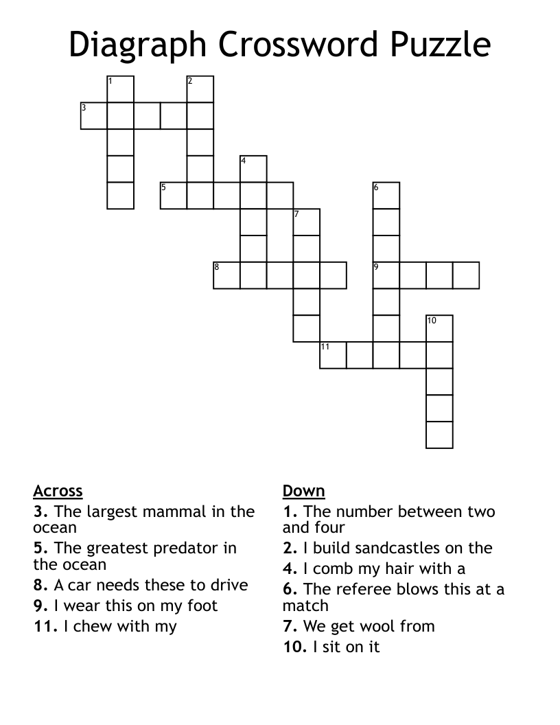 Diagraph Crossword Puzzle 