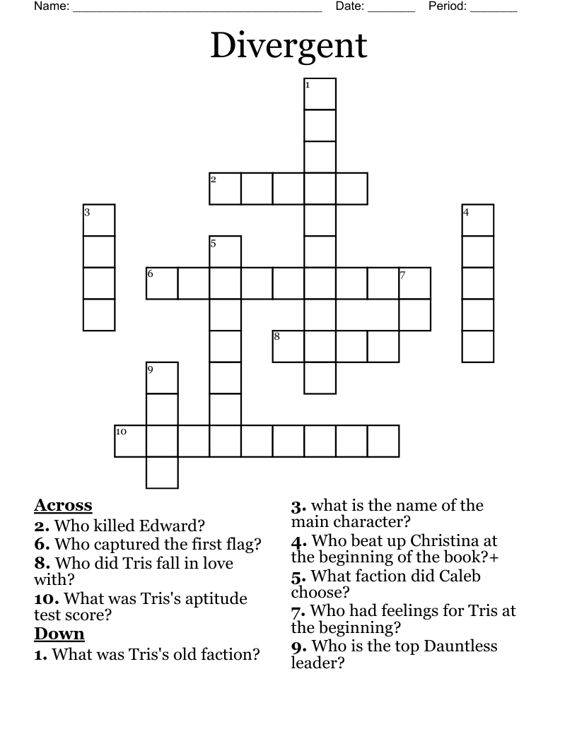 Divergent Crossword