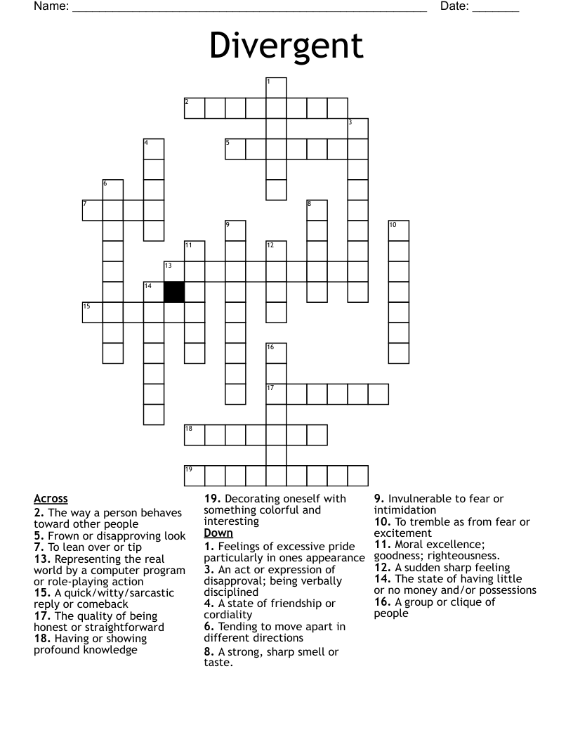 Divergent Crossword