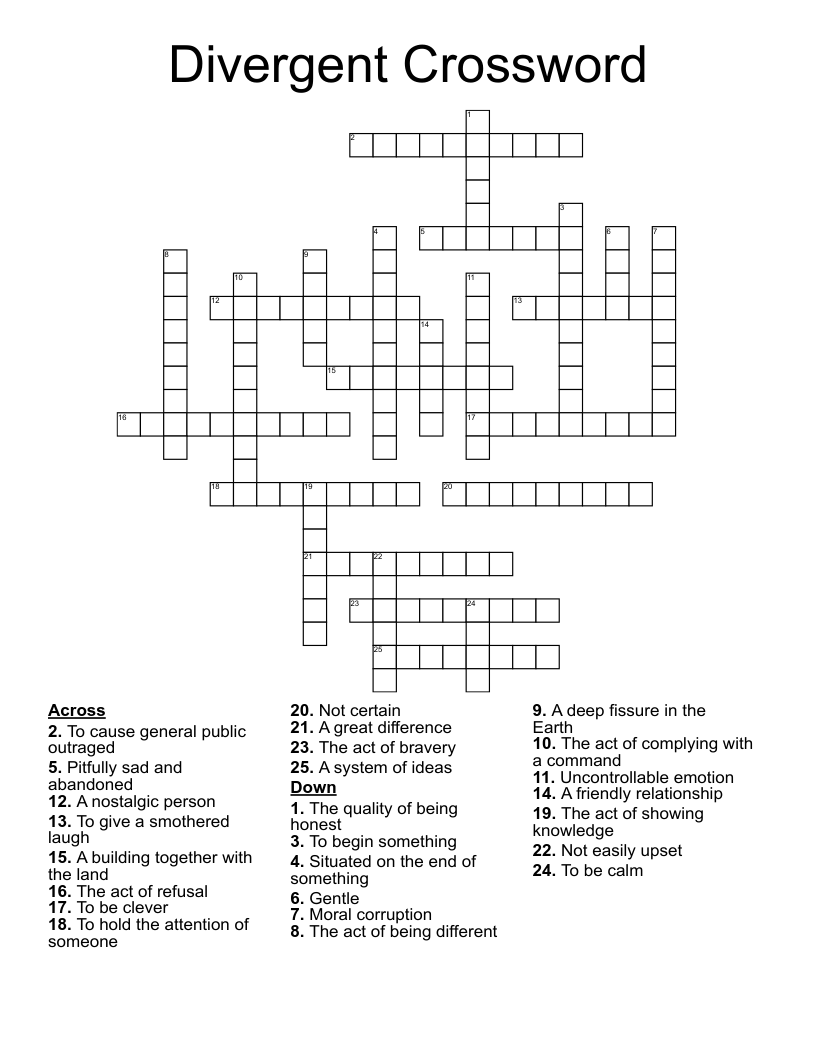 Divergent Crossword