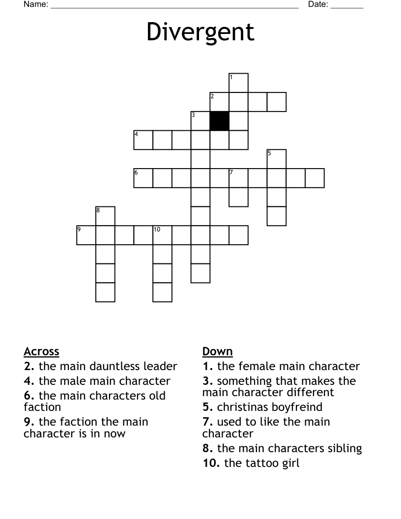 Divergent  Crossword