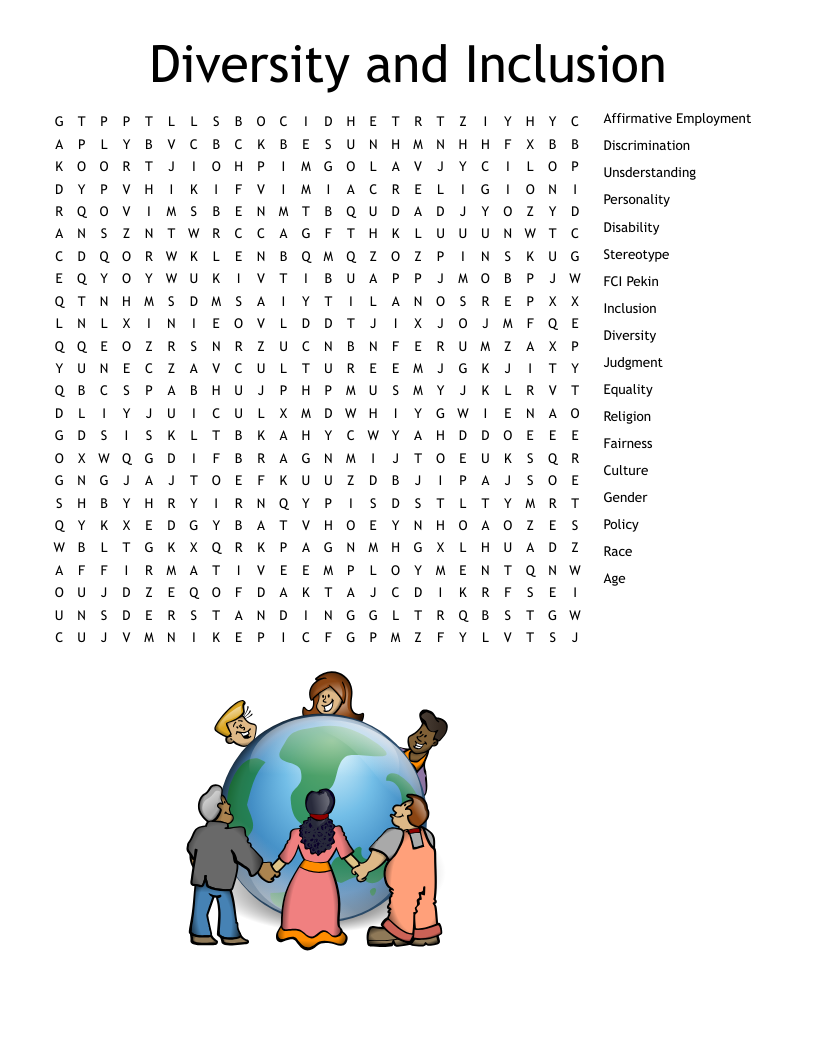 Diversity and Inclusion Word Search