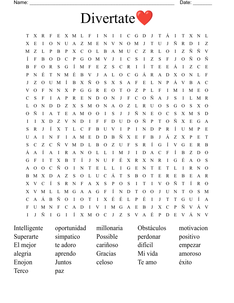 Divertate❤️ Word Search