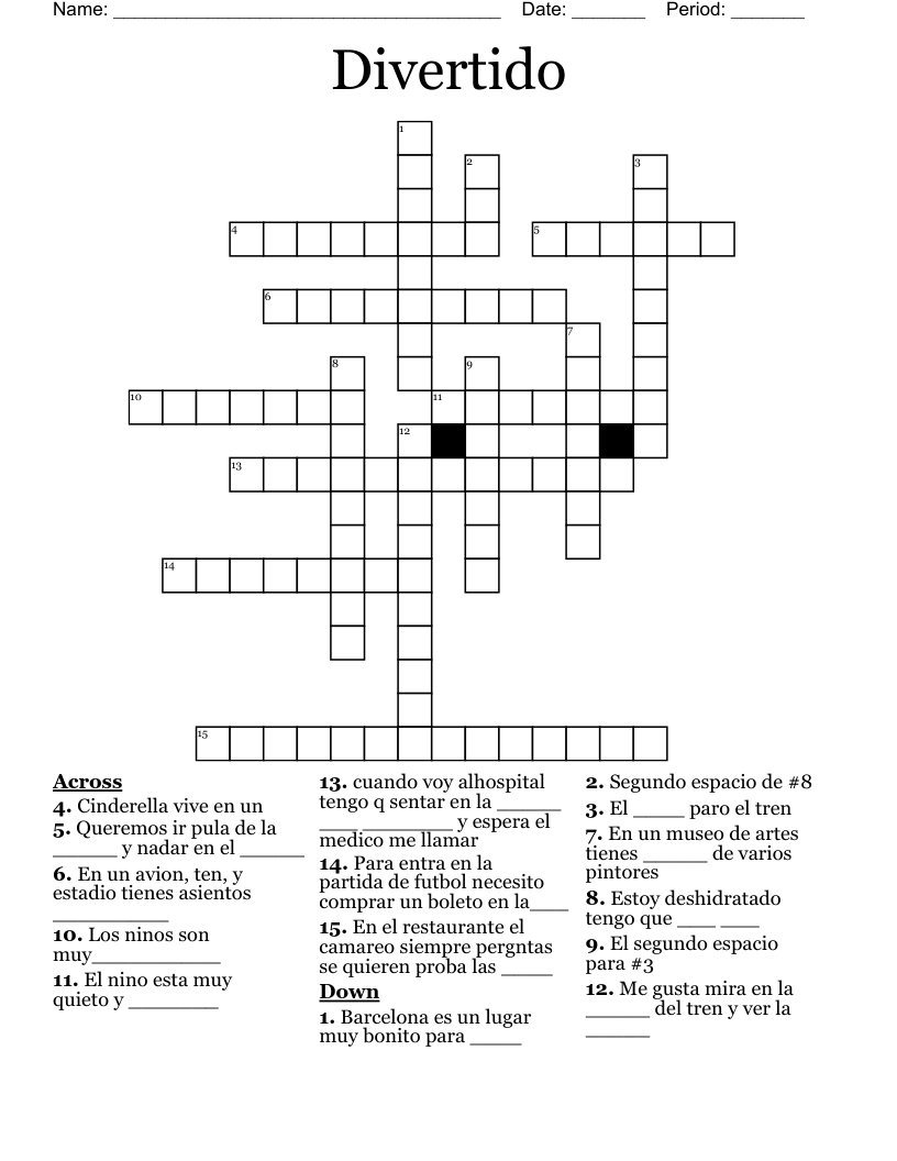 Divertido Crossword