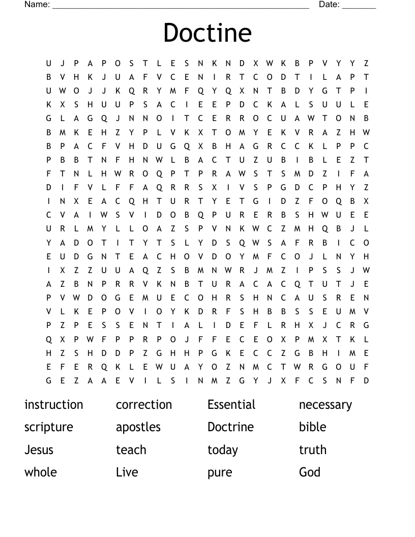 Doctine Word Search