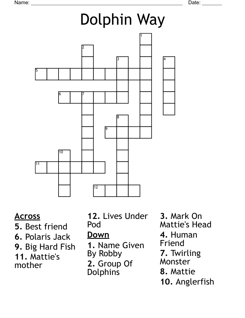 Dolphin Way Crossword