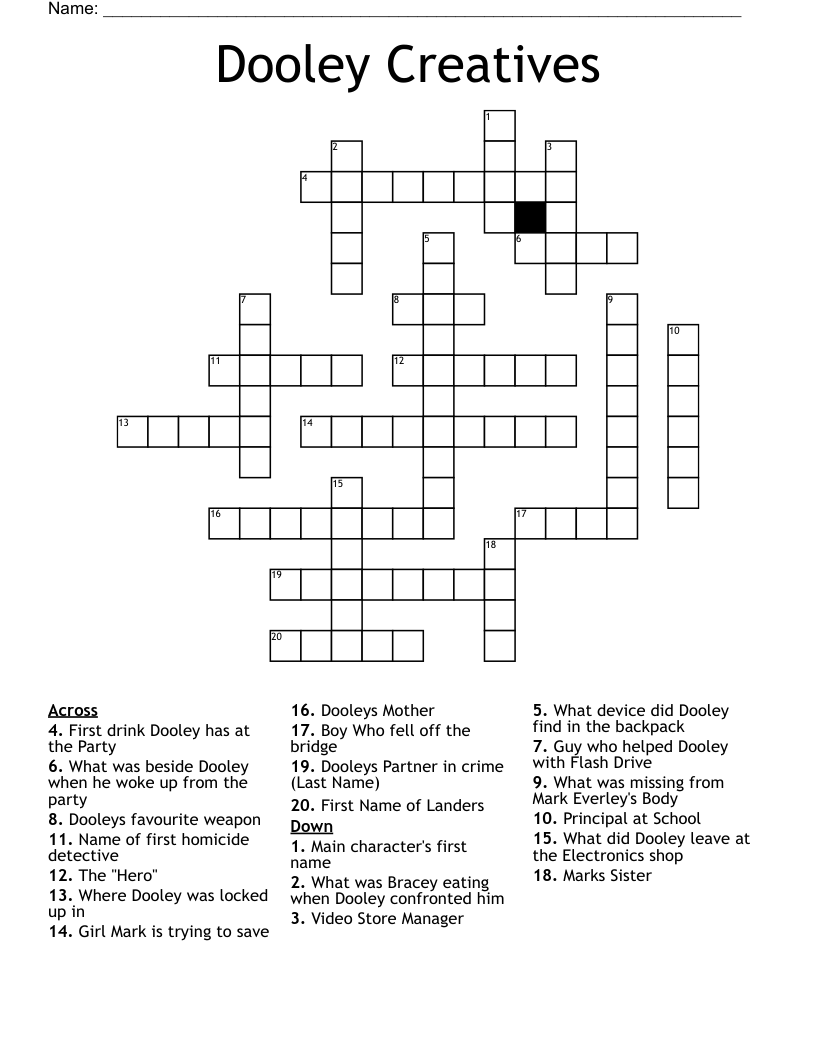 Dooley Creatives Crossword