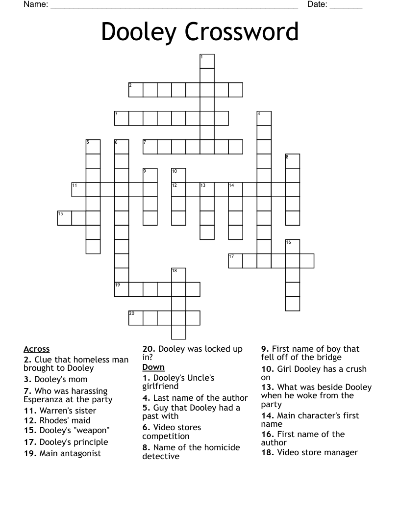 Dooley Crossword